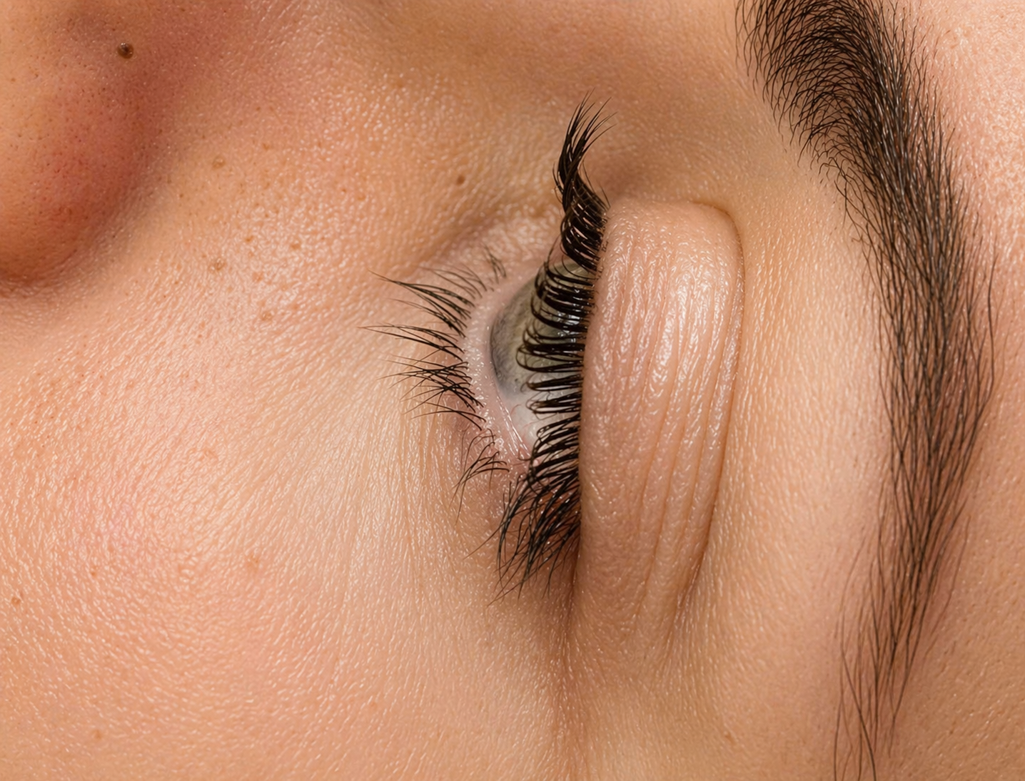 Extensiones de pestañas, detalle